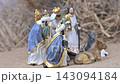 Video of miniature Christmas Nativity scene figurines 143094184