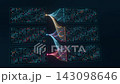 Flow data analytics big data visualization future technology communication network bg able to loop endless 143098646
