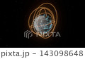 Moon expedition. Communication between stations on the lunar surface. Latest space technologies bg able to loop endless 143098648