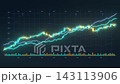 Global market Business stock market trading, info graphic with animated graphs charts finance bg able to loop endless 143113906