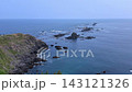 北海道の襟裳岬から続く岩礁 143121326