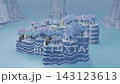 Fake 3d game fantastic landscape magic planet story tell bg able to loop endless 143123613