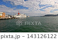 The deck of the ferry entering Takamatsu Port opens. 143126122