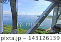 View from the window of the Marine Liner as it crosses the Seto Ohashi Bridge 143126139