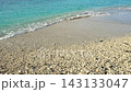 A close-up of the crystal-clear waves crashing over the coral sand at Omura Beach on Chichijima Island in the Ogasawara Islands (Bonin Blue, 26 seconds). 143133047