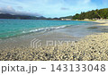 A beautiful coastline and crystal-clear sea illuminated by the morning sun at Omura Beach on Chichijima Island in the Ogasawara Islands (Bonin Blue, morning, 30 seconds) 143133048