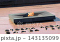 Brest Brest Region Belarus 23. September 2020 Fire and flowers as a memorial Monument to those soldiers who died in the war at the Brest Fortress in Leninskiy Rayon Belarus. 143135099