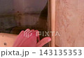 Kamyanyets District Brest Region Belarus 20. September 2020 Wooden steam sauna from the inside in Leninskiy Rayon Brest Brest District Brest Region Belarus. 143135353