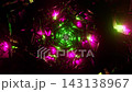 Sci-Fi Futuristic Metallic Tunnel Animation with Glowing Green and Magenta Lights. Looped 3D rendering 143138967