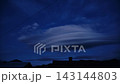 Timelapse Of Lenticular Clouds Forming In Dark Blue Evening Sky 143144803