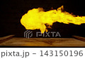 Amazing effect magic fire. Super slow motion 4k.  143150196