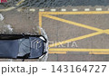 4K Vehicles driving through flooded urban road with standing water 143164727