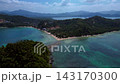 speed ramp Depeldet Island, coastline tropical beach. Magic aerial view drone 143170300