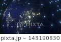 Planet Earth with Glowing Digital Plexus Network Zoom in to Asia Planet Earth with Glowing Digital Plexus Network Zoom in to Asia 143190830