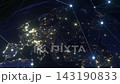 Planet Earth with Glowing Digital Plexus Network Zoom in to Europe Planet Earth with Glowing Digital Plexus Network Zoom in to Europe 143190833