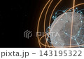 Moon network connections space cosmos bg able to loop endless 143195322