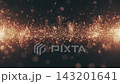 Luxury event background with shiny glittering golden particles and shimmering bokeh light. This golden glitter background is ideal for luxury branding and special occasions. Full HD seamless loop. 143201641