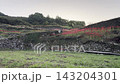 [Yamaga City, Kumamoto Prefecture] Spider lilies blooming in the terraced rice fields of Bansho and the rural scenery of early autumn. 143204301