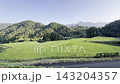 [Yamaga City, Kumamoto Prefecture] Early autumn rural scenery surrounded by mountains and greenery 143204357