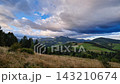 Time Lapse Of Clouds Moving Over Carpathian Mountain Peaks And Green Valley 143210674