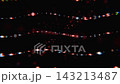 Glowing digital code numbers streaming through a dark virtual space 143213487