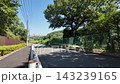 A sloping street scene in Sakahama overlooking the towns of Wakabadai and Nagamine - Inagi City, Tokyo, Japan 143239165