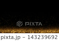 Golden, sparkling particles rising from below, black background, loop, 4K. 143239692
