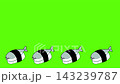 A looping animation of dancing ancient fish sushi (green screen) A looping animation of dancing ancient fish sushi (green screen) 143239787