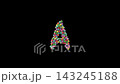 Festive Christmas Character A Animation with Colorful Baubles and Holiday Ornaments 143245188