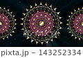 Animation of Luxury mandalas background with gold frame in arabesque pattern Arabic style. Motion Graphics Video Mandala Rotating on Both Sides. Elegant black Background, video looping 143252334