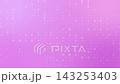 ピンクのグラデーションに四角形パーティクルが流れる抽象動画背景 143253403