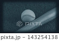 Vintage 16mm Baseball Bat And Ball On Field 143254138