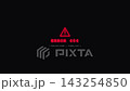Glowing Red Error 404 Warning Triangle Lost Connection Loop. 143254850