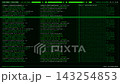 Green Hacker Terminal Triple Panel Code Stream Dashboard. 143254853