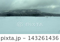 冬の磐越西線の車窓から　雪景色　福島 143261436