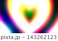 Vivid Multi Color Holographic Bokeh Heart Shape Love Tunnel Abstract Background 143262123