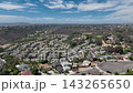 Aerial view of San Diego, Linda Vista neighborhood with houses and street 143265650