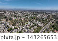 Aerial view of San Diego, Linda Vista neighborhood with houses and street 143265653