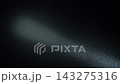 Strong light ray pierces darkness over residential area 143275316