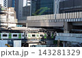 The dynamic intersecting highways, railways, and skyscrapers of Tokyo. 143281329