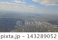 Residential districts and road networks during descent over Krakow 143289052