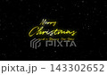 Merry Christmas a and Happy New Year Greeting Animation in black color background with snowfall 143302652