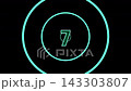 A 10-second countdown (with zoom and flash effects) featuring emerald green neon 3D numbers and circles against a black background. 143303807