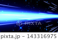 A dynamic abstract background with flowing blue light and shimmering particles. 143316975