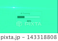 AI training machine learning model with percentage loading box animation 143318808