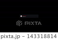 System alert notification popup with warning sign animation isolated on black background 143318814
