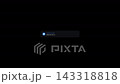 System alert notification icon animation isolated on black background 143318818
