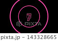 Cyberpunk-style pink neon HUD with 3D number countdown and light flash effects (4K widescreen video) 143328665