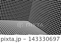 White grid wireframe. Computer generated 3d render 143330697