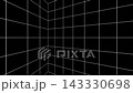 White grid wireframe. Computer generated 3d render 143330698